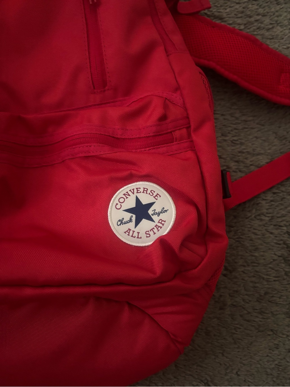 Converse Red Backpack with Chuck Taylor All Star Patch